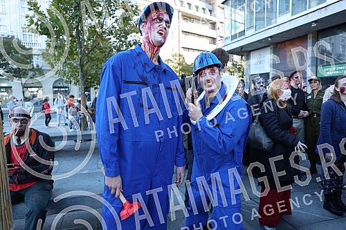 8. Belgrade Zombie Walk is an event organized as part of the 15th Festival of Serbian Fiction Film (October 29 - October 31, 2021), which takes place in the Hall of the Cultural Center.8. Beogradski zombie walk je manifestacija koja je organizovana