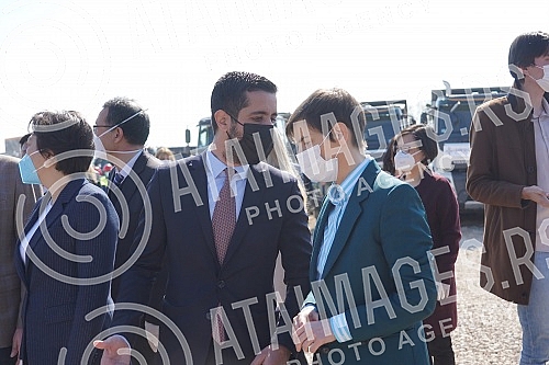 The President of the Republic of Serbia, Aleksandar Vucic, attended the celebration of the beginning of works on the section of the road New Belgrade - Surcin (continuation of the highway E-763 Milos Veliki).Predsednik Republike Srbije Aleksandar V