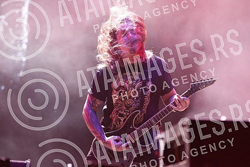 Performance of the Brazilian heavy metal band Sepultura on the Main Stage of the Exit festival.Nastup brazilskog hevi metal bend Sepultura na Glavnoj bini Exit festivala.