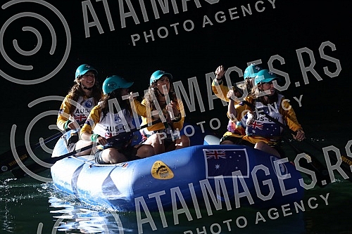 The World Rafting Championship was officially opened in Banja Luka at the location below the Kastel Fortress, and 62 teams from 22 countries will take part in this competition. With a magnificent program, with special light effects and 