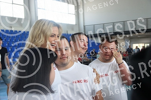 Girls with Down Syndrome and doctors from the UCC, with the support of singer Milica Pavlovic, played the game 