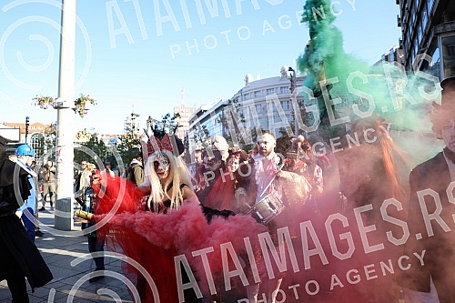 8. Belgrade Zombie Walk is an event organized as part of the 15th Festival of Serbian Fiction Film (October 29 - October 31, 2021), which takes place in the Hall of the Cultural Center.8. Beogradski zombie walk je manifestacija koja je organizovana