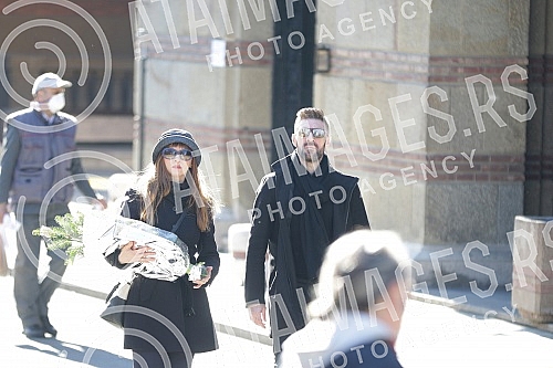 Funeral - cremation of actor Desimir Stanojevic held at the New Cemetery.Sahrana - kremacija glumca Desimira Stanojevica odrzana na Novom groblju.
