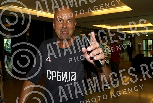 Press conference on the departure of the senior men's national team of Serbia to the World Cup in China.
Konferencija za medije u hotelu Crown Plaza povodom odlaska seniorske muske reprezentacije Srbije na Svetsko prvenstvo u Kinu. Press conference on the departure of the senior men's national team of Serbia to the World Cup in China.
Konferencija za medije u hotelu Crown Plaza povodom odlaska seniorske muske reprezentacije Srbije na Svetsko prvenstvo u Kinu.