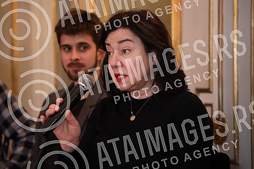 A press conference was held at the National Theater on the occasion of the premiere of August Strindberg's play 