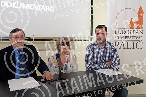 Konferencija za medije povodom 22. Festivala evropskog filma na Palicu odrzana u Muzeju Jugoslovenske kinoteke.