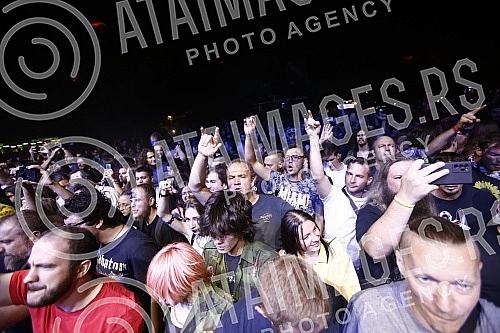 Performance of the Brazilian heavy metal band Sepultura on the Main Stage of the Exit festival.Nastup brazilskog hevi metal bend Sepultura na Glavnoj bini Exit festivala.