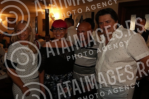 Celebration of the 50th work of Saban Saulic held at Restaurant Three Sesir.Proslava povodom 50 rada Sabana Saulica odrzana u restoranu Tri sesira.