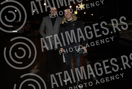 Singer Katarina Grujic and football player Marko Gobeljic became the parents of daughter Katja yesterday, and on that happy occasion, a celebration was held tonight at the Topciderac restaurant.