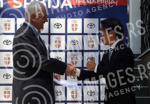 The Olympic Committee of Serbia and Toyota Serbia organized a press conference on the occasion of the presentation of the Letter of Welcome to Japan to the Olympic Team of Serbia by the President of Toyota Adria,  Kensuke Tsuchiya.Olimpijski komite