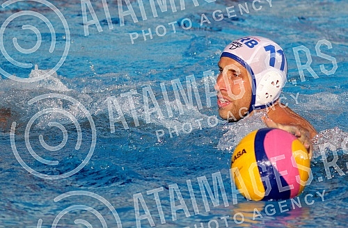Friendly waterpolo game between Serbia and Hungary held on Tasmajdan.Prijateljska vaterpolo utakmica izmedju reprezentacija Srbije i Madjarske odigrana na bazenu Tasmajdana. 