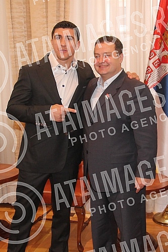Premijer Srbije Ivica Dacic primio je Marco Huck (Muamer Hukic) WBO prvaka sveta u kruzer kategoriji.