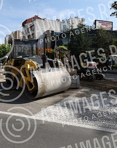 Works in French street, one of the central Belgrade streetsRadovi u Francuskoj ulici, jedoj od centralnih beogradskih ulica. 