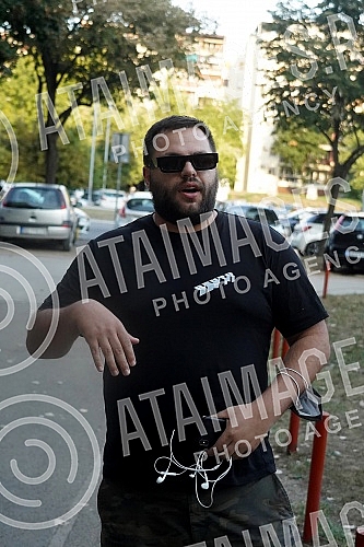 Grand opening of the terrain made of 20,000 recycled sneakers in Block 70.Svecano otvaranje terena napravljenog od 20.000 recikliranih patika u Bloku 70.