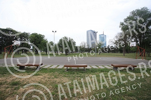 International Labor Day - May 1 in Belgrade. Curfew at the time of COVID 19.Medjunarodni praznik rada - 1. maj u Beogradu. Policijski cas u vreme COVID 19.