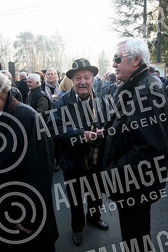 The funeral of Petar Kralj at the New Cemetery.Sahrana Petra Kralja  na Novom groblju.