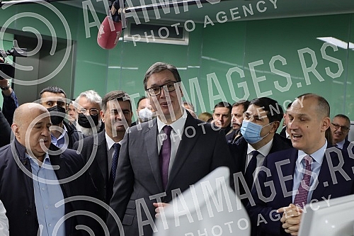The President of the Republic of Serbia, Aleksandar Vucic, attended the opening of the new Clinical Center of Serbia after the completion of the first phase of works.Predsednik Republike Srbije Aleksandar Vucic prisustvovao je otvaranju novog Klini