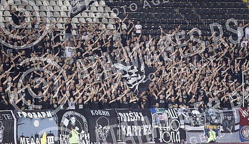 Football match of the seventh (7) round of Serbia Superliga between FC Partizan and FK Backa played at Partizan stadium.
Fudbalska utakmica sedmog (7) kola Superlige Srbije izmedju FK Partizan i FK Backa odigrana na stadionu Partizana. Football match of the seventh (7) round of Serbia Superliga between FC Partizan and FK Backa played at Partizan stadium.
Fudbalska utakmica sedmog (7) kola Superlige Srbije izmedju FK Partizan i FK Backa odigrana na stadionu Partizana.