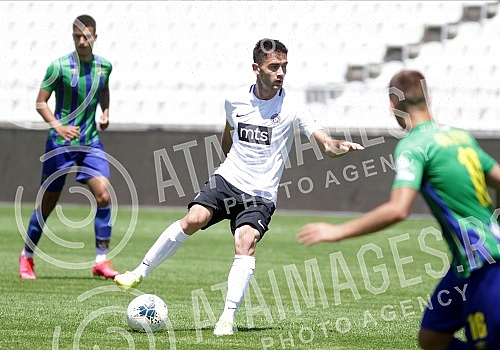 Training match between FK Partizan and FK Zemun played at the Partizan stadium.