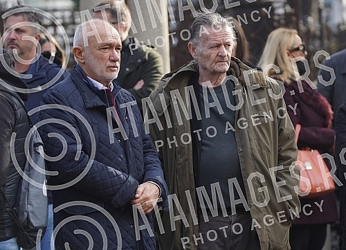 Funeral of Miroslav Popovic, President of the Serbian Professional Boxing Federation held at the New Cemetery - In the Alley of Merited Citizens.Sahrana Miroslava Popovic, predsednik Srpske profi boks federacije odrzana na Novom groblju - U Aleji za