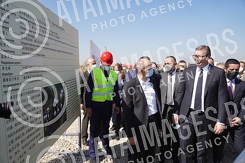 The President of the Republic of Serbia, Aleksandar Vucic, attended the celebration of the beginning of works on the section of the road New Belgrade - Surcin (continuation of the highway E-763 Milos Veliki).Predsednik Republike Srbije Aleksandar V