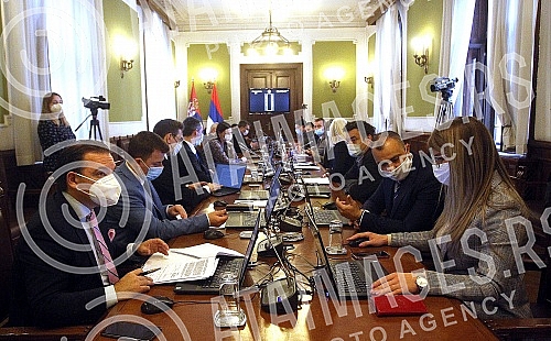 The session of the Committee on administrative-budgetary and mandate-immunity issues was held in the House of the National assembly.
Sednica Odbora za adiminstrativno-budzetska i mandatno-imunitetska pitanja odzana je u Domu Narodne skupstine. The session of the Committee on administrative-budgetary and mandate-immunity issues was held in the House of the National assembly.
Sednica Odbora za adiminstrativno-budzetska i mandatno-imunitetska pitanja odzana je u Domu Narodne skupstine.