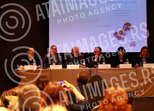 The International Day of the Public's Right to Know was celebrated at the Metropol Palas Hotel.Medjunarodni dana prava javnosti da zna obelezen je u hotelu Metropol palas. 