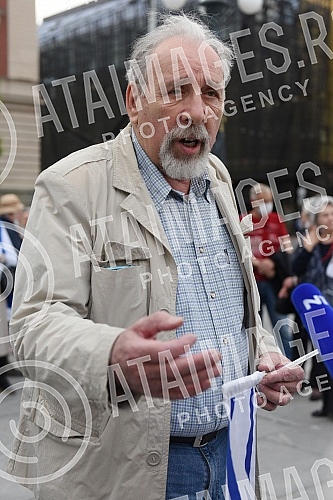 The Jewish community of Zemun held a rally 