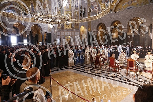 His Holiness Patriarch of Serbia Mr. Porfirije and His Beatitude Archbishop of Ohrid and Macedonia Mr. Stefan, together with all the hierarchs of the Serbian Orthodox Church and the Macedonian Orthodox Church - Ohrid Archbishopric, served the Holy Hi