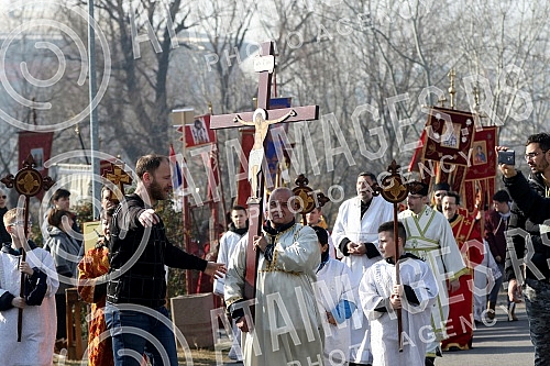 Due to the prayer support of the Serbian Orthodox Church in Montenegro, the Bishops' Office of Zemun-New Belgrade organized a holy liturgy and prayer procession.Radi molitvene podrske SPC u Crnoj Gori, Arhijerejsko namesnistvo zemunsko-novobeogradsk