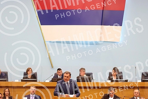 At the 31st special session, the National Assembly of the Republika Srpska adopted the Information and a set of conclusions on the international, political and security situation - the place and role of the Republika Srpska.
Narodna skupstina Republ At the 31st special session, the National Assembly of the Republika Srpska adopted the Information and a set of conclusions on the international, political and security situation - the place and role of the Republika Srpska.
Narodna skupstina Republ