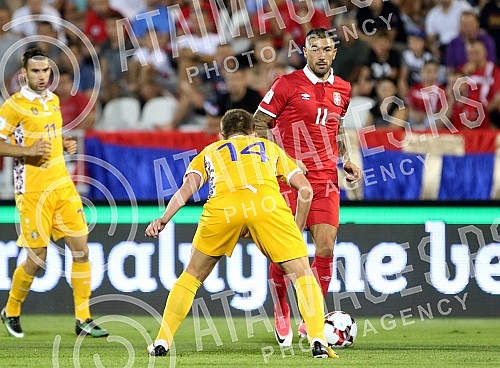 The match between the national teams of Serbia and Moldova within the qualifications for the World Cup in Russia 2018.Utakmica izmedju reprezentacija Srbije i Moldavije u okviru kvalifikacija za Svetsko prvenstvo u Rusiji 2018.