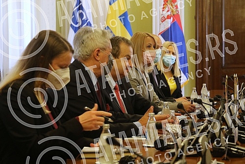 A meeting between the President of the Serbian Parliament Ivica Dacic and the Minister of Foreign Affairs of Sweden and OSCE Chairman-in-Office Ann Linde was held in the House of the National Assembly. U Domu Narodne skupstine odrzan je sastanak pr