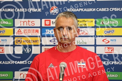 Gathering of the Serbian national team due to the qualifying cycle for going to Eurobasket 2021 and a press conference of selectors Igor Kokoskov at the Crowne Plaza Hotel.Okupljanje muske reprezentacija Srbije zbog kvalifikacionog ciklusa za odlaza
