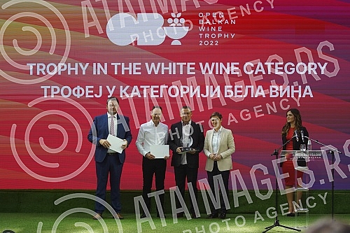 The President of the Government of the Republic of Serbia, Ana Brnabic, attended the awarding of the Wine Trophy of the Open Balkans as part of the First International Wine Fair Wine Vision of the Open Balkans in Hall 1 of the Belgrade Fair.Predsed