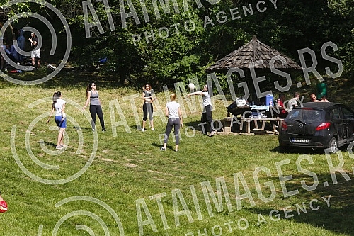 Celebration of International Workers' Day (Labour Day) on Kosutnjak - Prvomajski uranak.Proslava Internacionalnog dana radnika (Praznik rada) na Kosutnjaku - Prvomajski uranak.