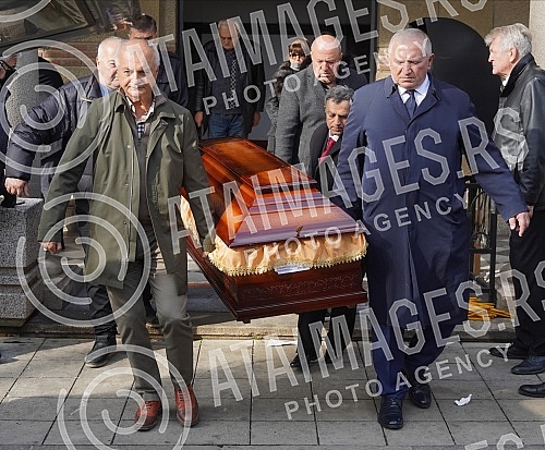 Funeral of Miroslav Popovic, President of the Serbian Professional Boxing Federation held at the New Cemetery - In the Alley of Merited Citizens.Sahrana Miroslava Popovic, predsednik Srpske profi boks federacije odrzana na Novom groblju - U Aleji za
