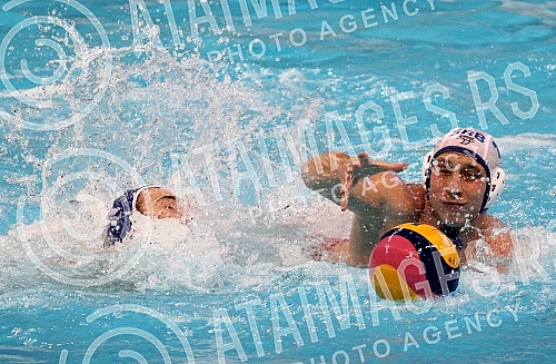 Evropsko prvenstvo u vaterpolu (European waterpolo championships - 32nd for men and 16th for women) Srbija - Slovacka (Serbia vs Slovakia - men).