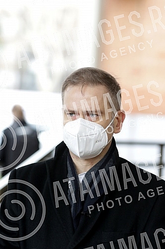 In front of the Third basic prosecutor's office, a press conference was held by the deputy president of the Party of freedom and justice, Borko Stefanovic, on the topic 