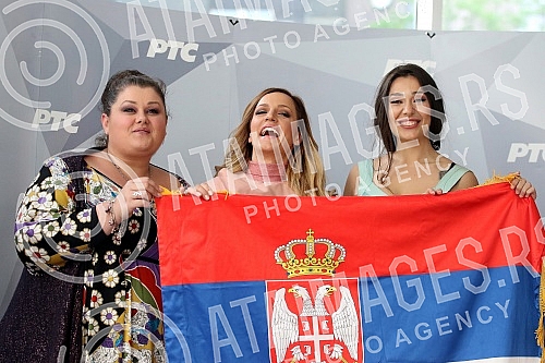 Farewell Tijana Bogicevic in Kiev at the Eurovision Song Contest (Eurovision Song Contest 2017).Ispracaj Tijane Bogicevic u Kijev na Eurosong (pesma Evrovizije 2017)