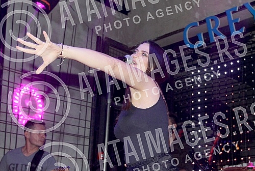 Performance of Milica Pavlovic held in night club Gotik.Nastup Milice Pavlovic u nocnom klubu Gotik.