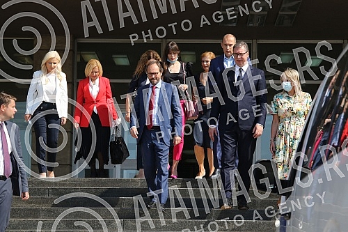 The President of the Republic of Serbia, Aleksandar Vucic, attended the handover of 26 specialized vehicles for the transport of vaccines and medical personnel procured with IPA 2020 funds through the EU Local Development Project (EU PRO PLUS), imple