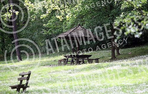 International Labor Day - May 1 in Belgrade. Curfew at the time of COVID 19.Medjunarodni praznik rada - 1. maj u Beogradu. Policijski cas u vreme COVID 19.