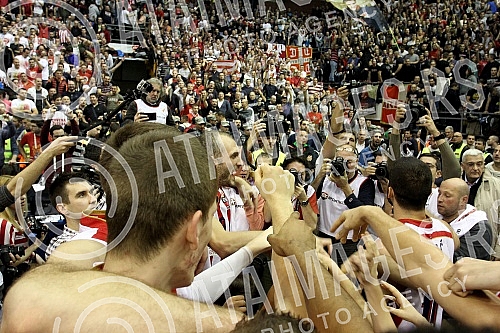 Utakmica sedmog (7.) kola Evrolige (7th Round Group A Turkish Airlines Euroleague) izmedju KK Crvena zvezda Telekom (Belgrade, Serbia) i Real Madrid (Madrid, Spain) odigran u Hali Pionir. 