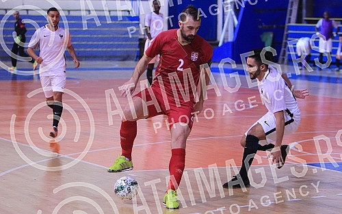 International futsal friendly match between Serbia and France held in Hall Sumice.Medjunarodna futsal prijateljska utakmica izmedju Srbije i Francuske odigrana u SC Sumice. 