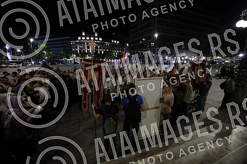 12. The Vidovdan liturgy with the blessing of His Eminence the Bishop of Raska and Prizren in exile G. G. Ksenofont began with a gathering at the monument to Prince Mihailo, where the Akathist was consecrated to the Holy Great Martyr Prince Lazar, an 12. The Vidovdan liturgy with the blessing of His Eminence the Bishop of Raska and Prizren in exile G. G. Ksenofont began with a gathering at the monument to Prince Mihailo, where the Akathist was consecrated to the Holy Great Martyr Prince Lazar, an