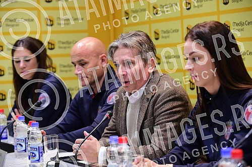 Conference on the occasion of the success of the Serbian national team in taekwondo.Konferencija povodom uspeh srpskih reprezentativaca u tekvondo.