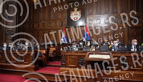 The Prime Minister of the Republic of Serbia, Ana Brnabic, and members of the Government, are answering questions from MPs in the House of the National Assembly.Predsednica Vlade Republike Srbije Ana Brnabic sa clanovima vlade, odgovara na pitanja 