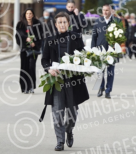 Burial of journalist Ksenija Vucic at the New Cemetery.Sahrana novinarke Ksenije Vucic na Novom groblju.
