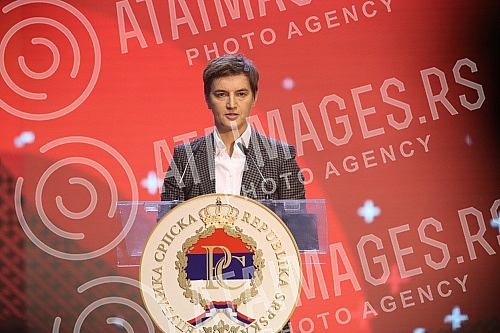 The ceremonial academy marking the Day of the Republika Srpska was held in the Borik Sports Hall in Banja Luka.Svecana akademija povodom obelezavanja Dana Republike Srpske odrzana je u Sportskoj dvorani Borik u Banjaluci. 